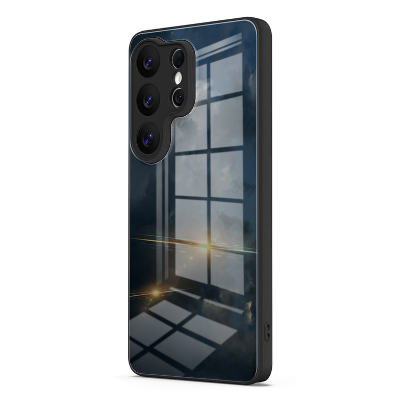 Night Moon - Samsung Glass Case