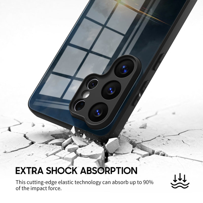 Night Moon - Samsung Glass Case