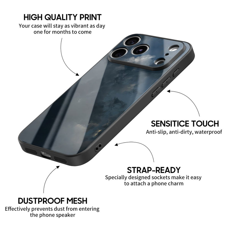 Night Moon - iPhone Glass Case