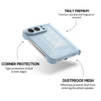 Blue Gray - iPhone Glass Case