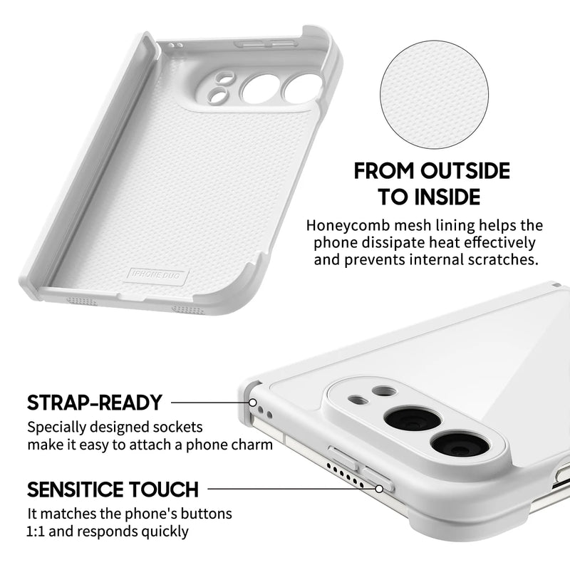 White - iPhone Glass Case