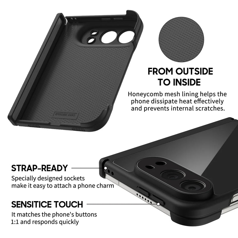 Black - iPhone Glass Case