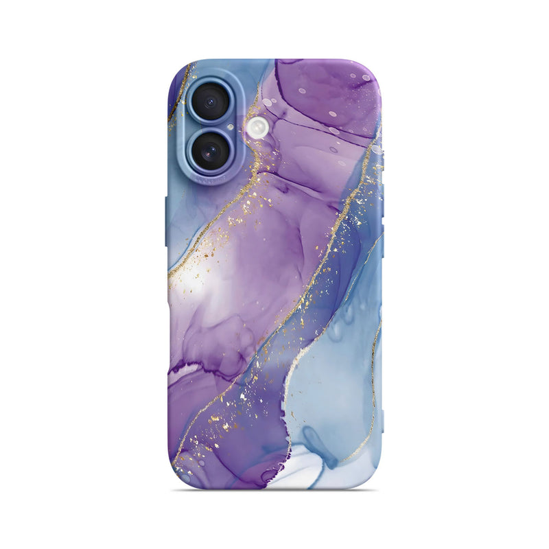 Purple Blue Gilt - iPhone Silicone Case