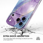 Purple Blue Gilt - iPhone Silicone Case