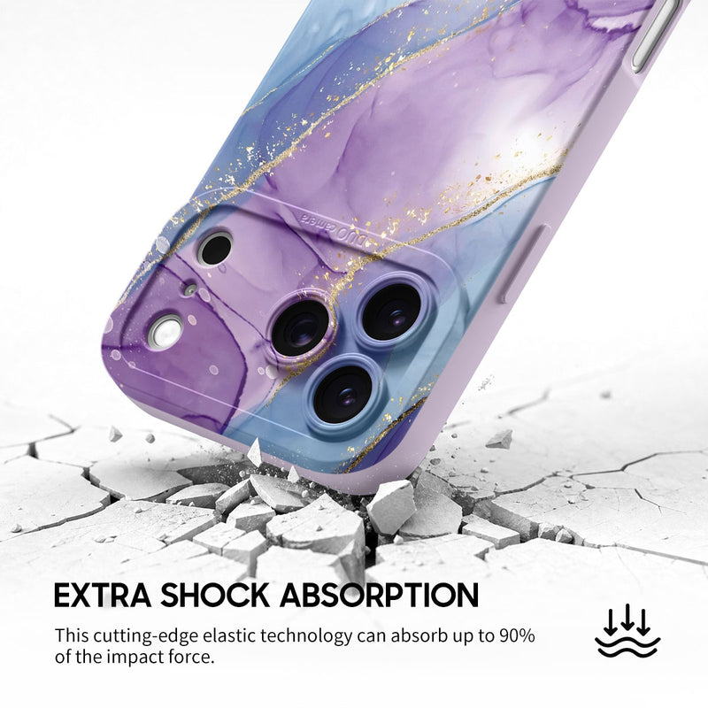 Purple Blue Gilt - iPhone Silicone Case