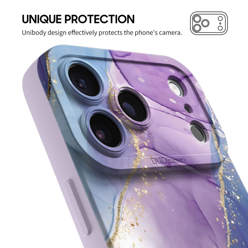 Purple Blue Gilt - iPhone Silicone Case