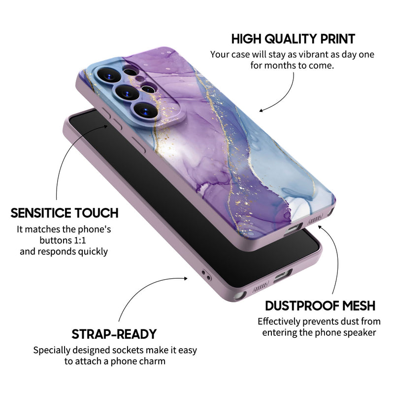 Purple Blue Gilt - Samsung Silicone Case