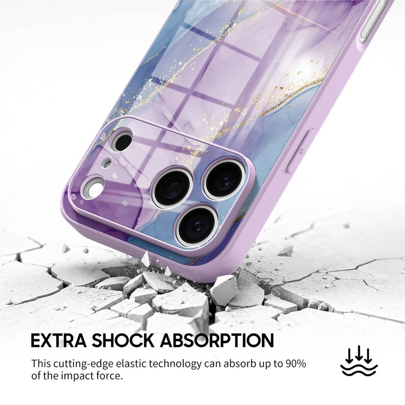 Purple Blue Gilt - iPhone Glass Case