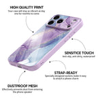 Purple Blue Gilt - iPhone Glass Case