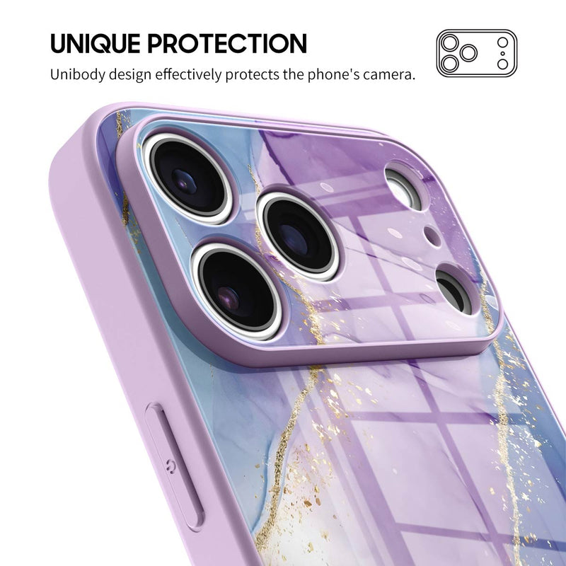 Purple Blue Gilt - iPhone Glass Case