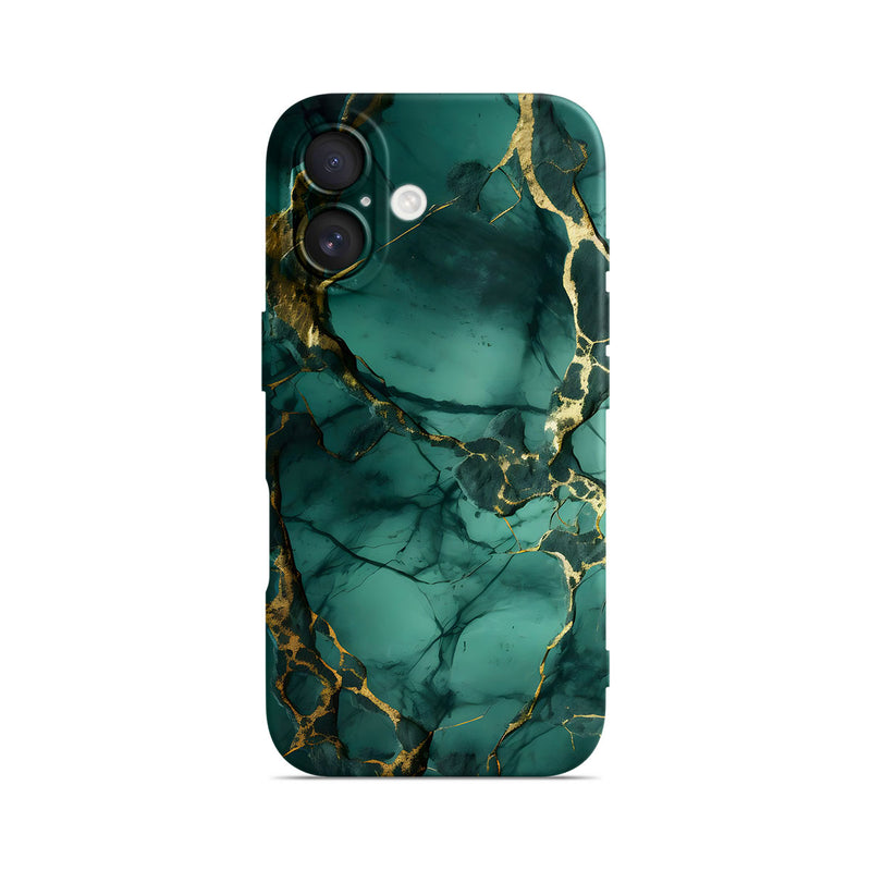 Broken Agate Green - iPhone Silicone Case