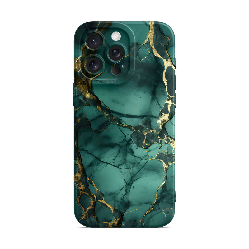 Broken Agate Green - iPhone Silicone Case