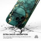 Broken Agate Green - iPhone Silicone Case