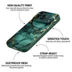 Broken Agate Green - iPhone Silicone Case