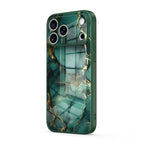 Broken Agate Green - iPhone Glass Case