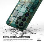 Broken Agate Green - Samsung Glass Case