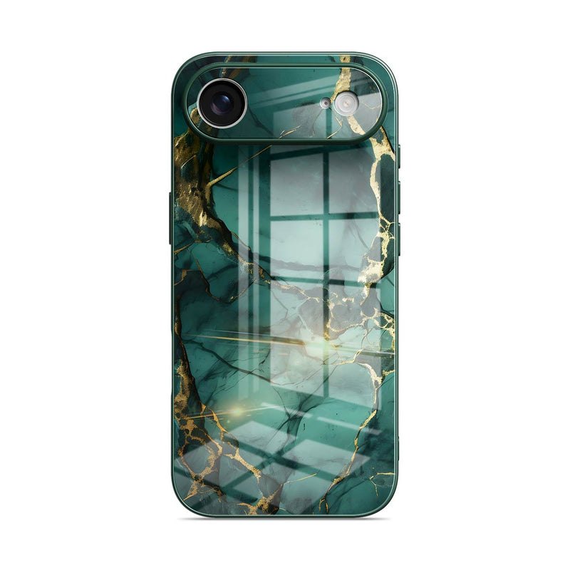 Broken Agate Green - iPhone Glass Case
