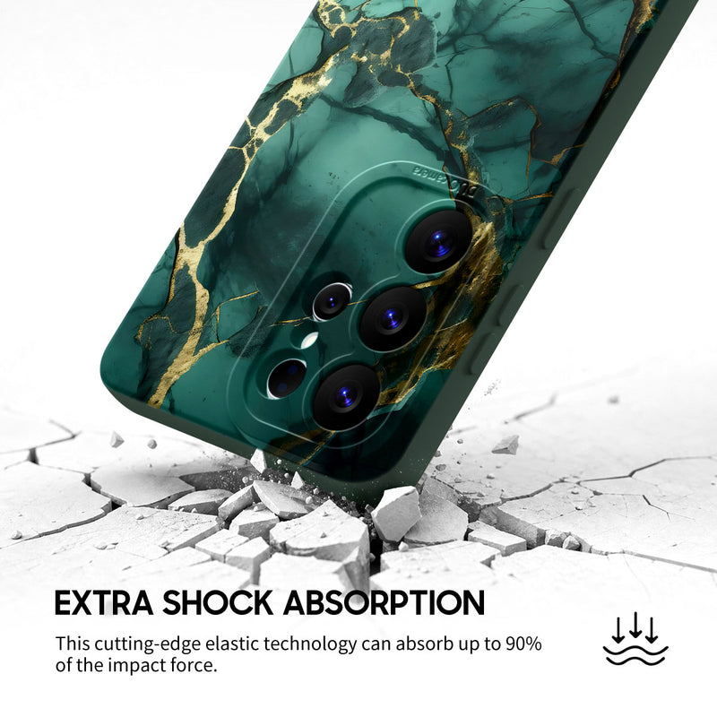 Broken Agate Green - Samsung Silicone Case