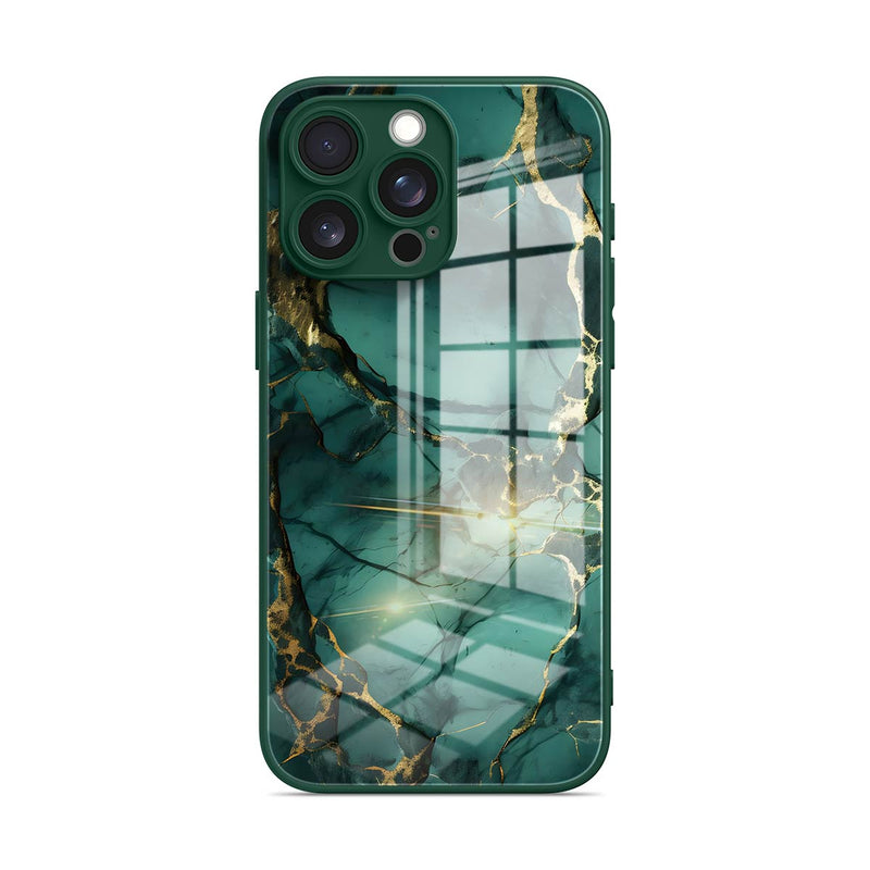 Broken Agate Green - iPhone Glass Case