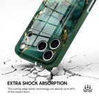 Broken Agate Green - iPhone Glass Case