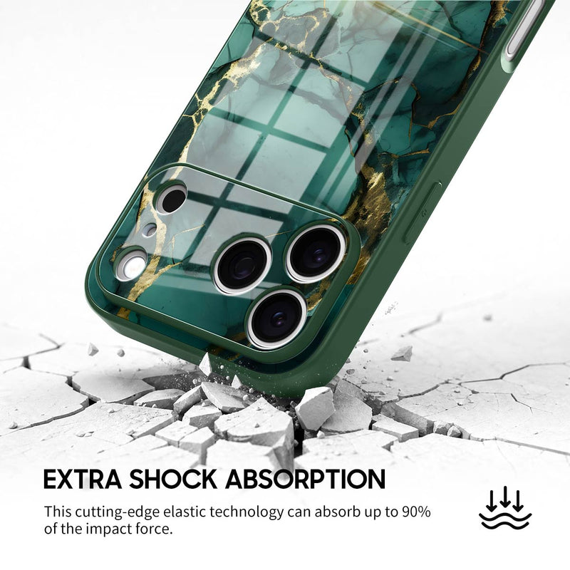 Broken Agate Green - iPhone Glass Case