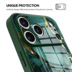 Broken Agate Green - iPhone Glass Case