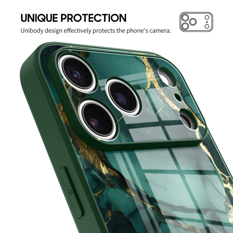 Broken Agate Green - iPhone Glass Case