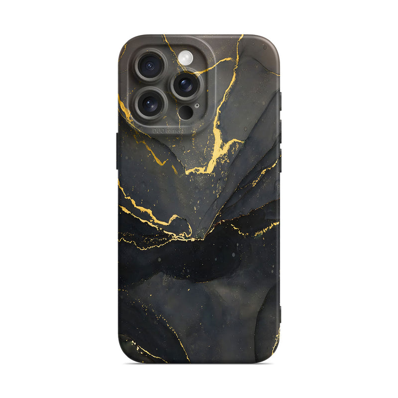 Black Gold Sand - iPhone Silicone Case