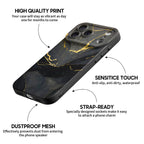 Black Gold Sand - iPhone Silicone Case
