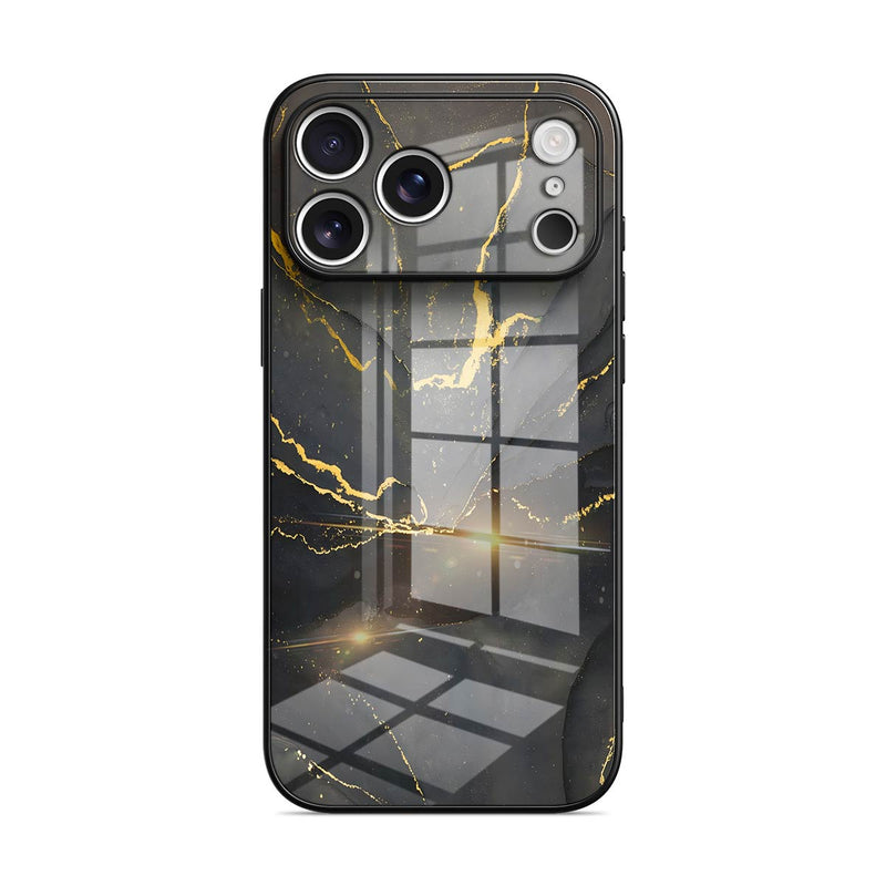 Black Gold Sand - iPhone Glass Case