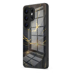 Black Gold Sand - Samsung Glass Case