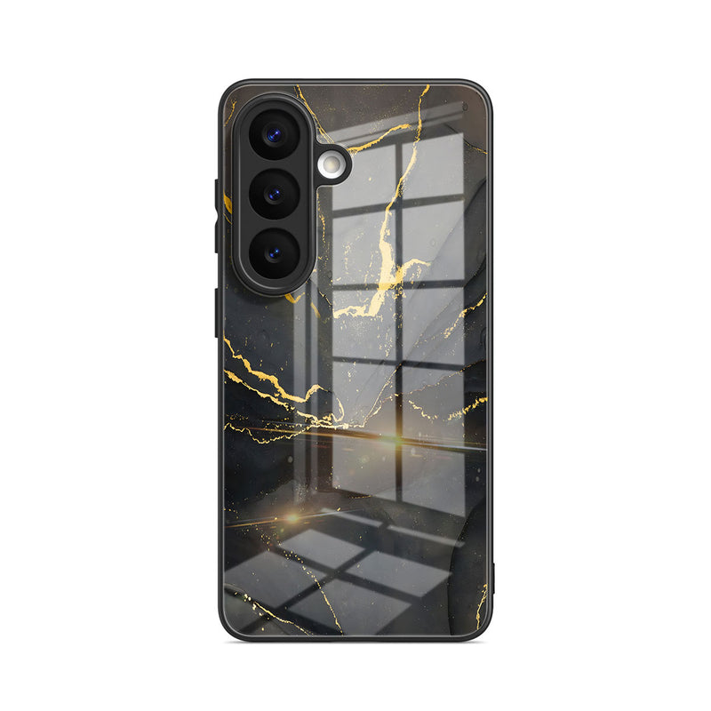 Black Gold Sand - Samsung Glass Case
