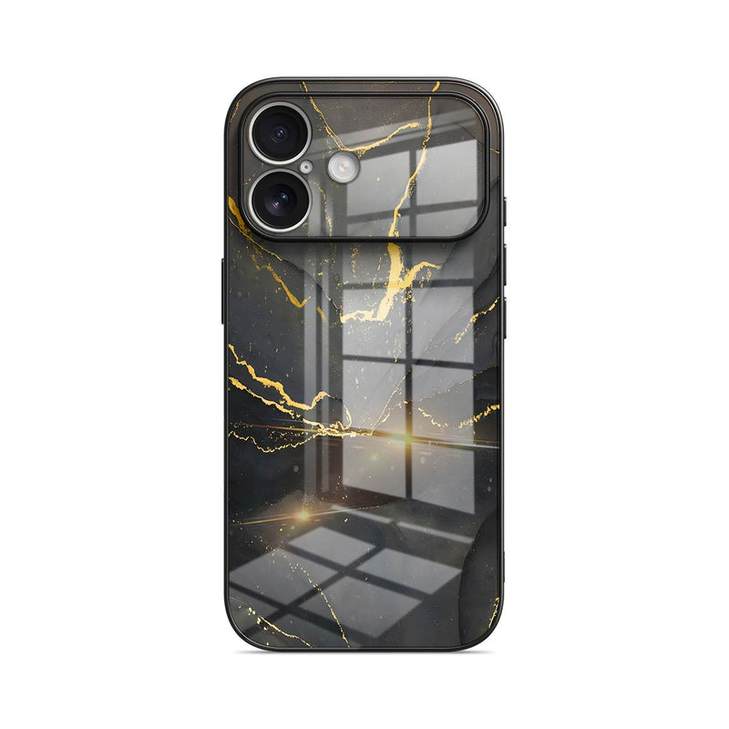 Black Gold Sand - iPhone Glass Case