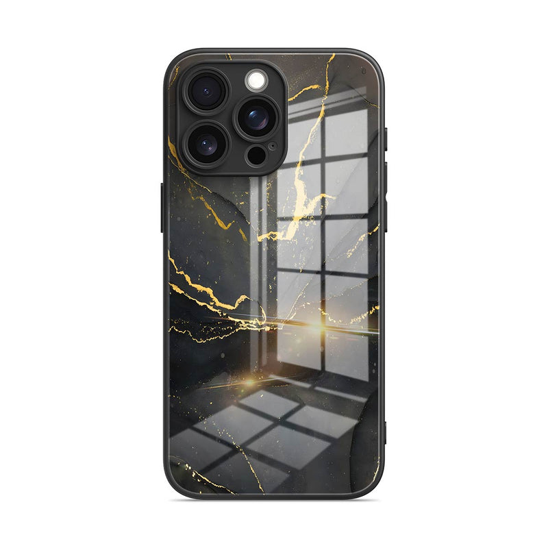 Black Gold Sand - iPhone Glass Case