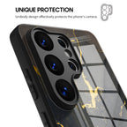 Black Gold Sand - Samsung Glass Case