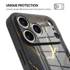 Black Gold Sand - iPhone Glass Case