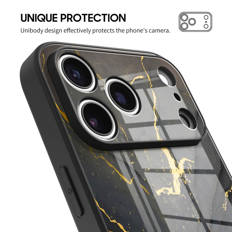 Black Gold Sand - iPhone Glass Case