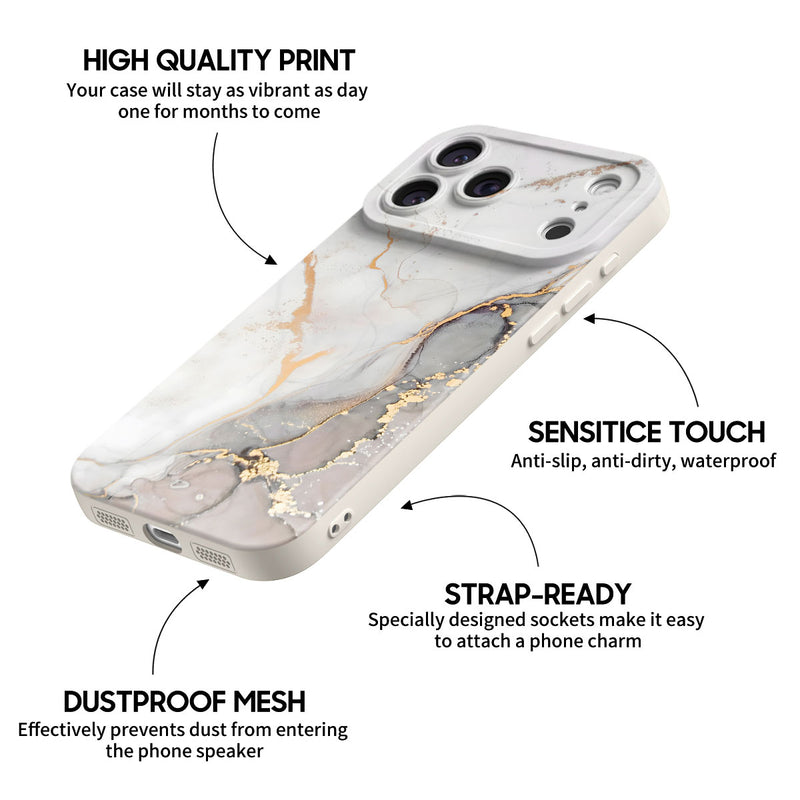 Gray Gold Sand - iPhone Silicone Case