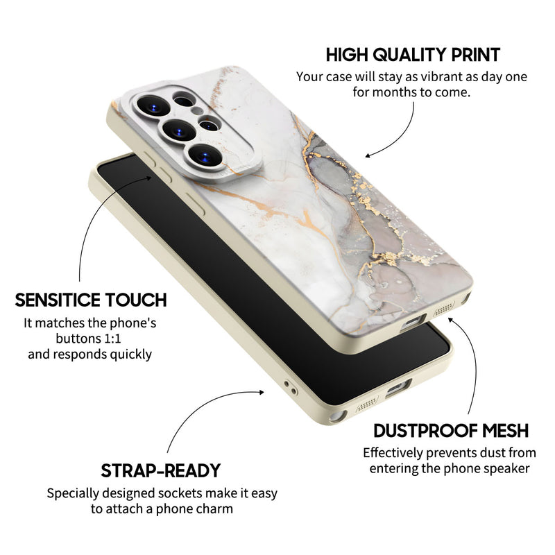 Gray Gold Sand - Samsung Silicone Case