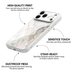 Gray Gold Sand - iPhone Glass Case
