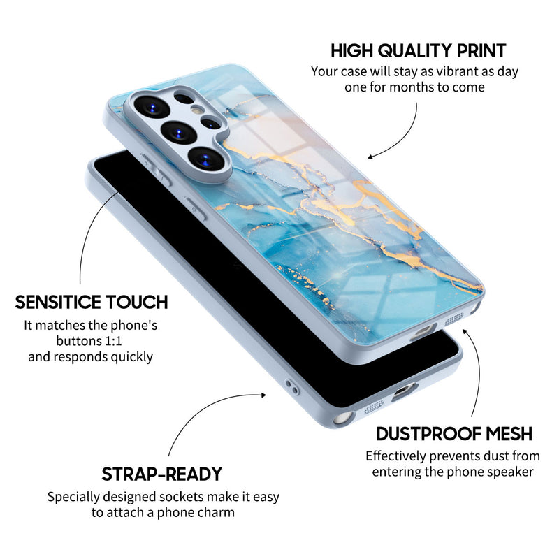 Sapphire Blue - Samsung Glass Case