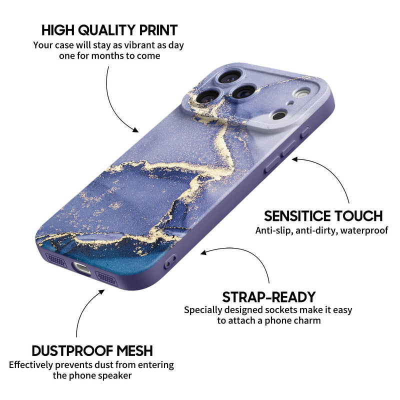 Purple Chalcedony - iPhone Silicone Case