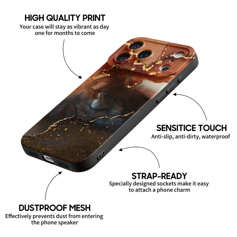 Amber Brown - iPhone Silicone Case