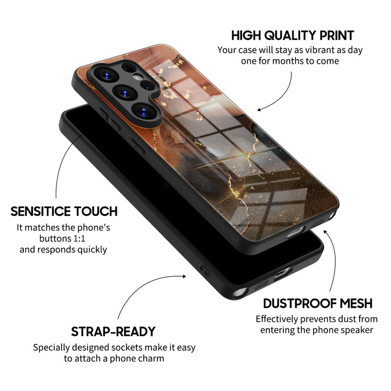 Amber Brown - Samsung Glass Case
