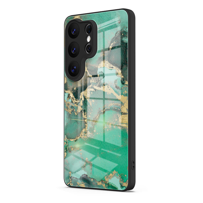 Malachite - Samsung Glass Case