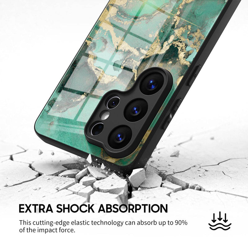 Malachite - Samsung Glass Case