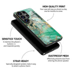 Malachite - Samsung Glass Case