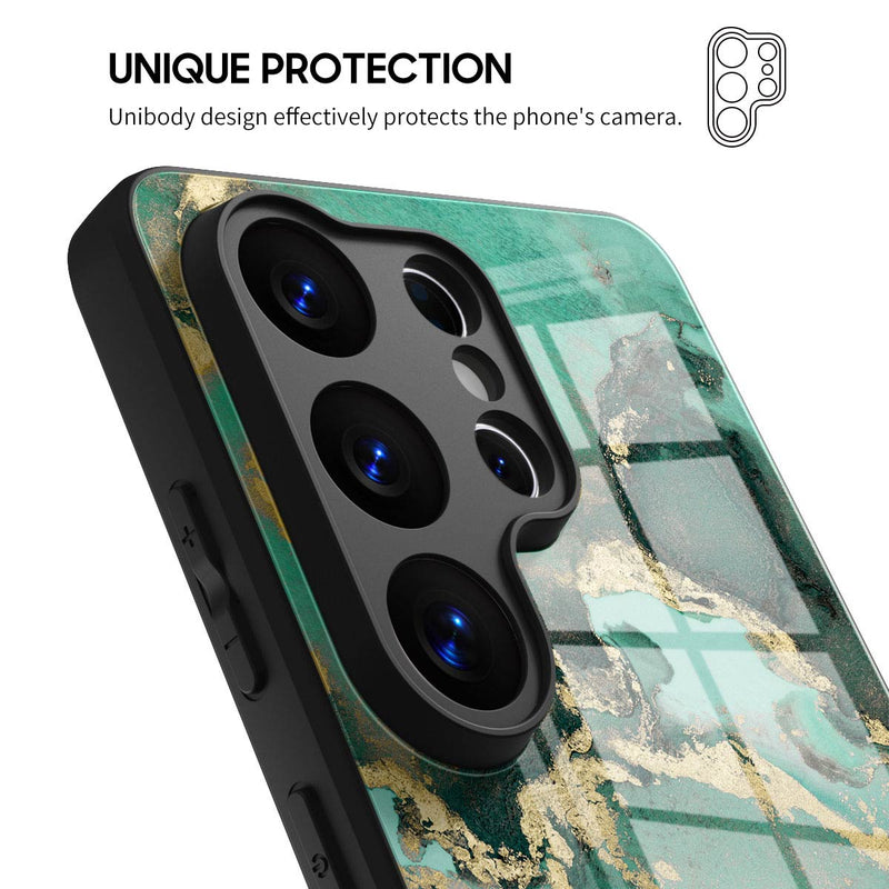 Malachite - Samsung Glass Case