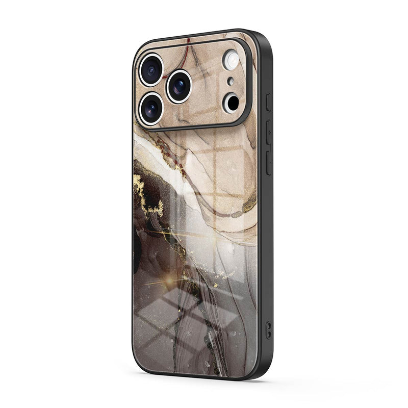 Elegant Brown - iPhone Glass Case
