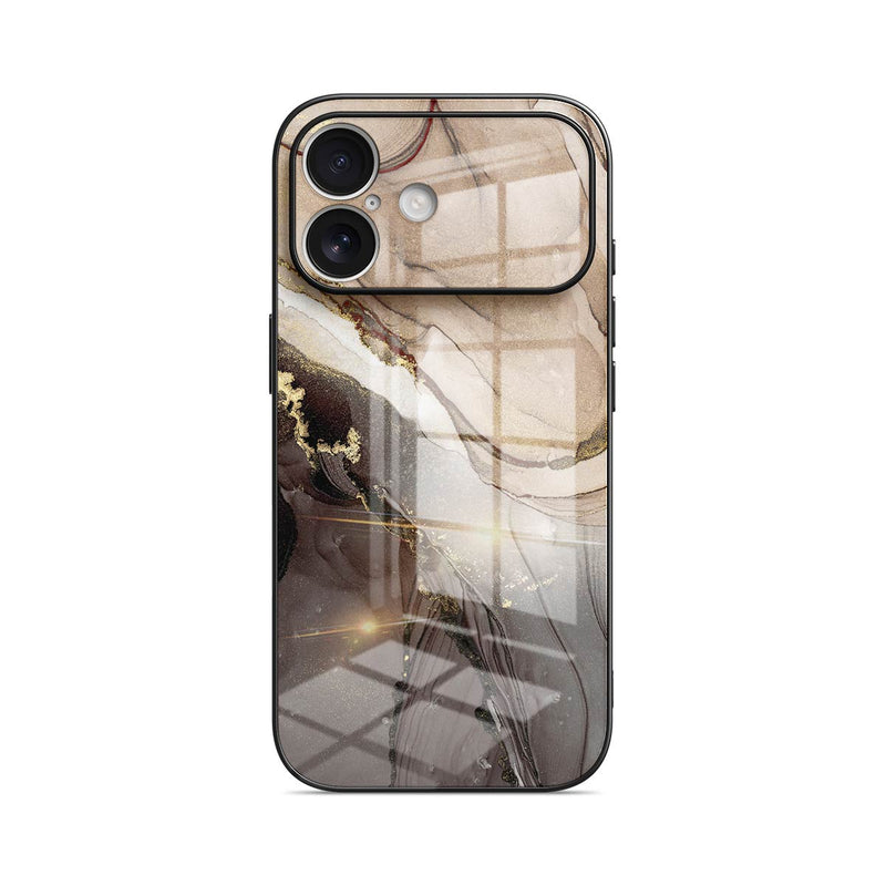Elegant Brown - iPhone Glass Case